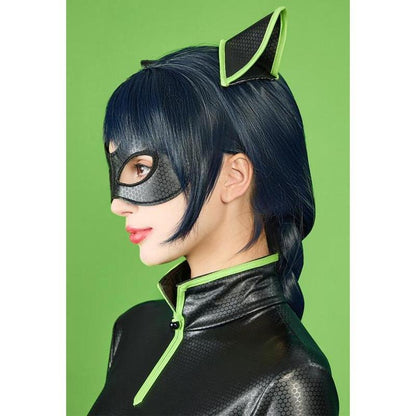 [Officially Licensed] Miraculous Ladynoir Cosplay Costume Black Elastic Jumpsuit Halloween Costume